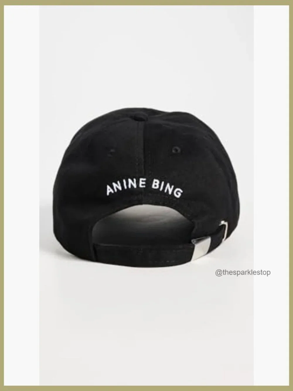 Twill Baseball Cap with Embroidered Lettering, Adjustable Strap - Picture 3 of 5